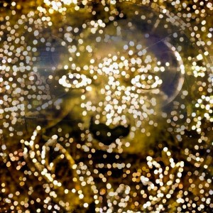 Woman Face in Space Light